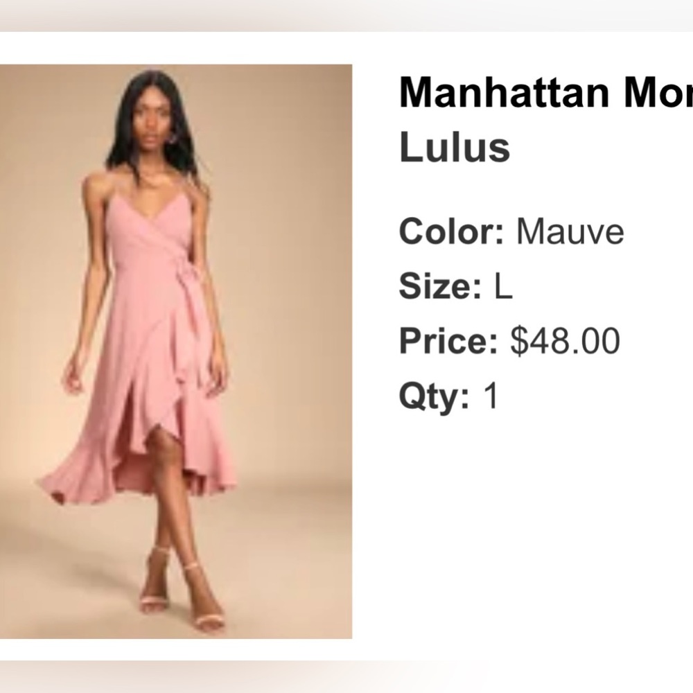 Lulu Mauve Wrap dress